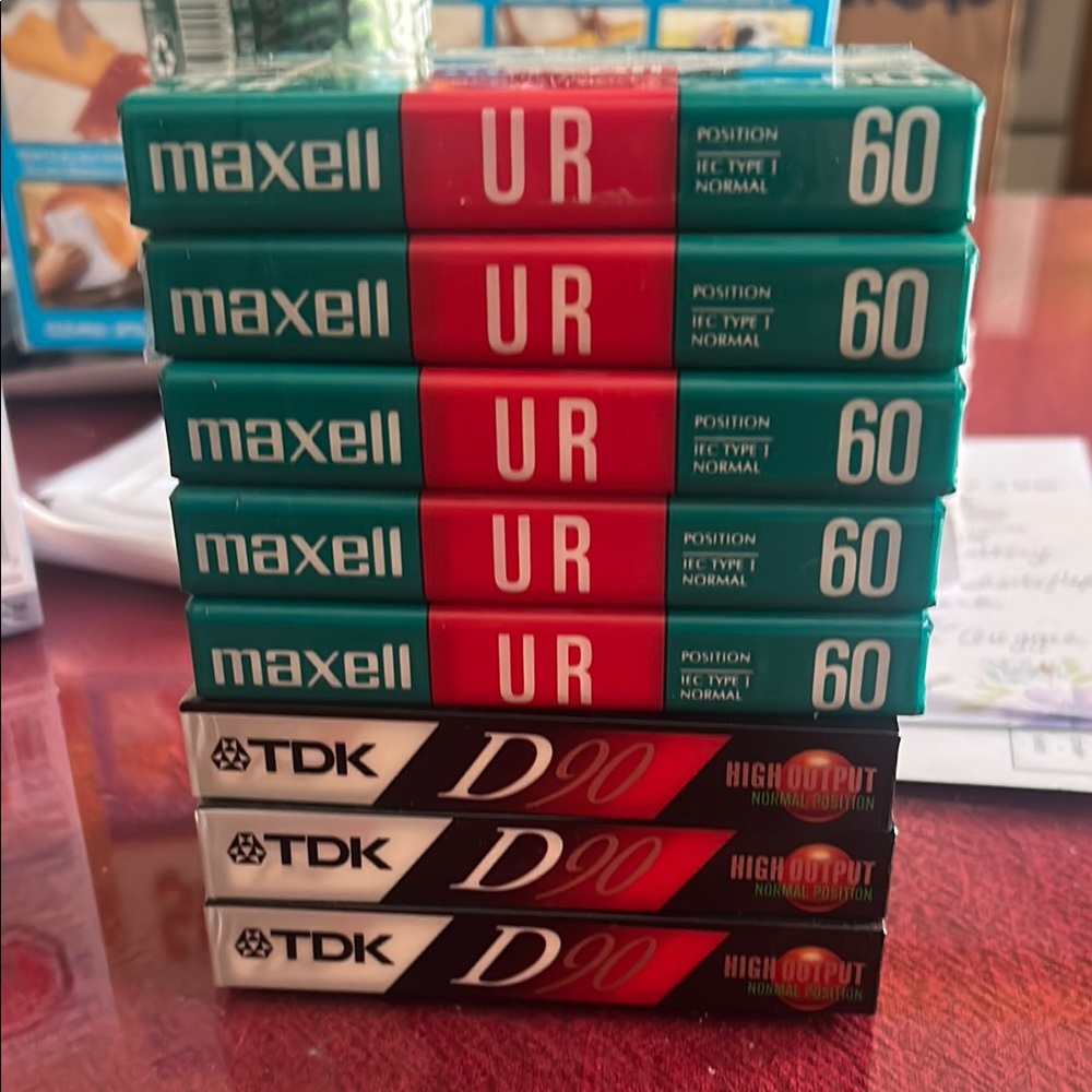 NWT Maxell and TDK Cassette Tapes Collection